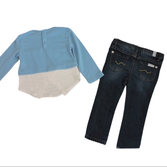 7 For All Mankind 2 Piece Set Jeans and Sweater - Picture 3 of 9